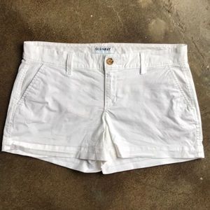 Old Navy white Chino shorts